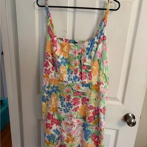 Old Navy Multicolor Floral Smocked Top